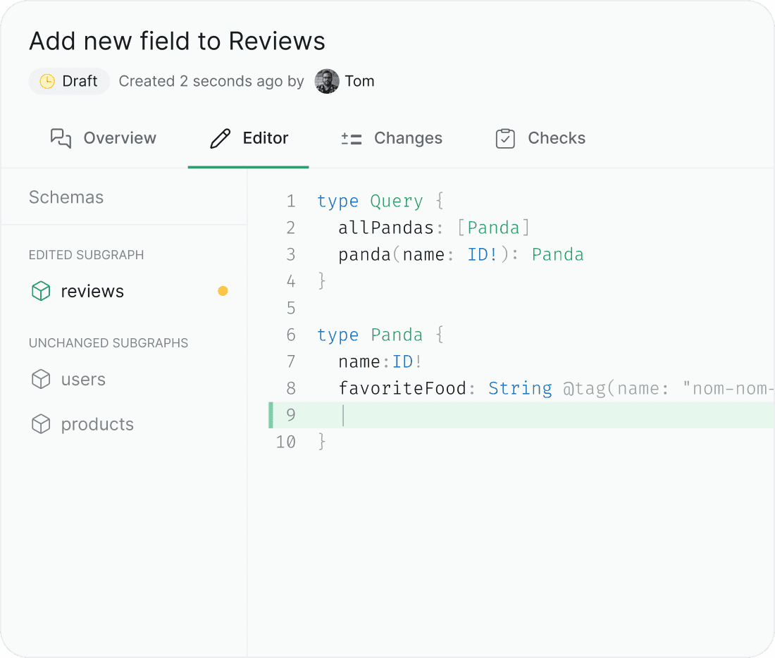 Design, discuss and govern your GraphQL schema.