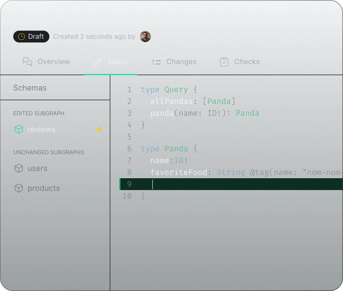 Design, discuss and govern your GraphQL schema.